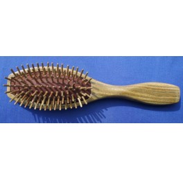 Vera wood hairbrush, straight pin