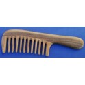 Wide teeth vera wood handle comb