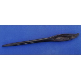 Ebony wood hairpin, leaf