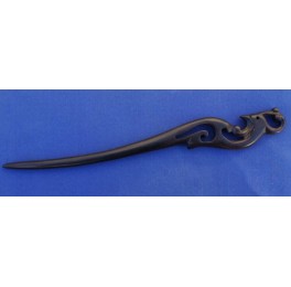 Ebony wood hairpin, phoenix Ebony wood hairpin, phoenix