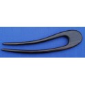 Curved Ebony wood hairpin