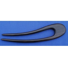 Curved Ebony wood hairpin Curved Ebony wood hairpin