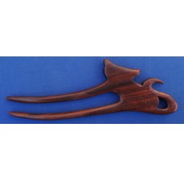 Big Pao Rosa wood hairfork, cat Big Pao Rosa wood hairfork, cat