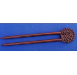 Pao Rosa wood hairfork, peacock Pao Rosa wood hairfork, peacock