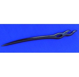 Ebony wood hairpin, ribbon Ebony wood hairpin, ribbon