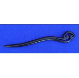 Ebony wood hairpin, cloud
