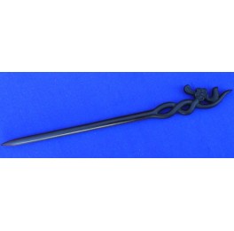 Ebony wood hairpin, delicate flower Ebony wood hairpin, delicate flower