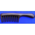 Black Chakate wide teeth handle comb