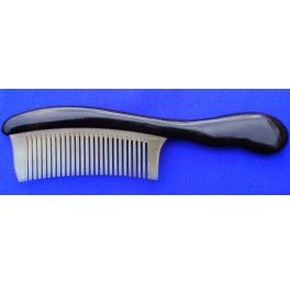 Horn - ebony wood handle comb
