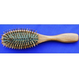 Palo Santo Haarb&uuml;rste, Kautschukfutter und gerade Stifte