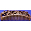 Carved Panga Panga comb, plum blossom