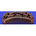 Carved Panga Panga comb, birds
