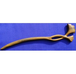 Vera wood hairpin, gingko leaf