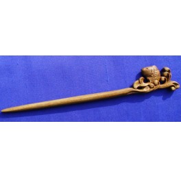 Vera wood hairpin, fish