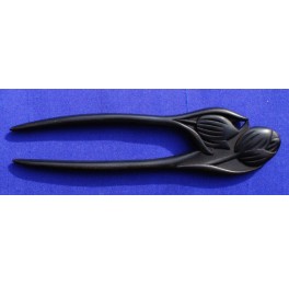 Ebony wood hairpin, tulip