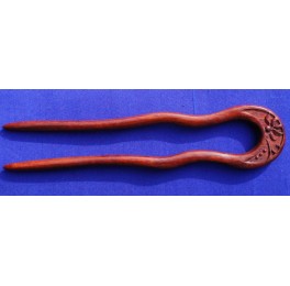 Wavy Pao Rosa wood hairfork