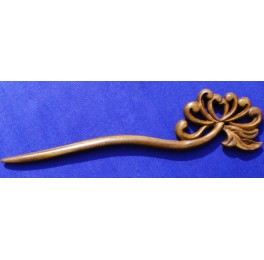 Vera wood hairpin, chrysanthemum