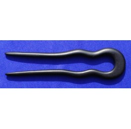 Short Ebony wood hairpin
