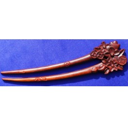 Curved Pao Rosa hairfork, money flower