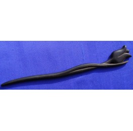Ebony wood hairpin, tulip