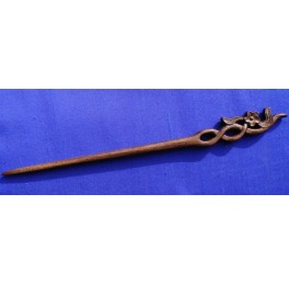 Panga panga wood hairpin, delicate flower