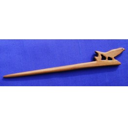 Simple peachwood hairpin, bird