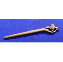 Short peachwood hairpin, little peach blossom (15)