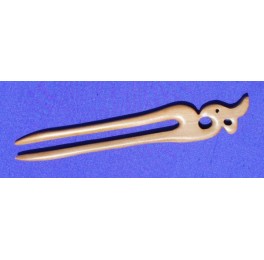 short peachwood hair fork, red phoenix