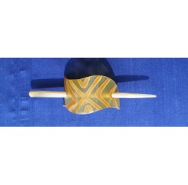Haarspange aus Horn, S-förmig