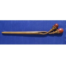 Vera wood hairpin (3-26), Bellflower