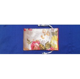 silk bag with flower pattern, small