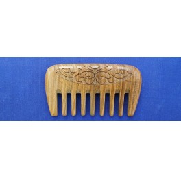 Vera wood pocket-comb, very wide teeth