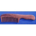 Purpleheart handle comb, wide teeth, ZLL033