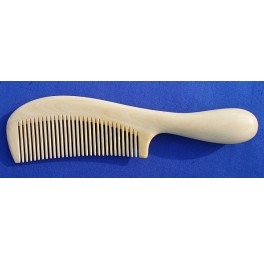rounded handle comb, "Yellow Boxwood" XJT131