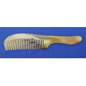african ox-horn handle comb with fine teeth