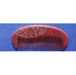Fine teeth Purpleheart wood pocket comb