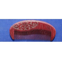 Fine teeth Purpleheart wood pocket comb Fine teeth Purpleheart wood pocket comb