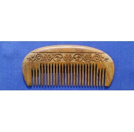 Vera wood pocket-comb, medium wide teeth