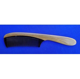 Horn - Palo Santo handle comb, very fine