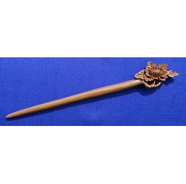 Peachwood hairpin (5-6), Peony Peachwood hairpin (5-6), Peony