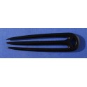 Ebony wood hairfork, three pins