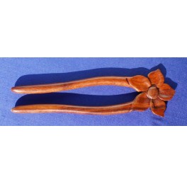 Pao Rosa wood hairpin (4-9)