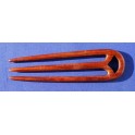 Pao Rosa wood hairfork, three pins