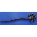 ebony wood hairpin, fan