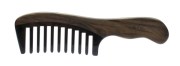 very wide teeth horn-wood-comb