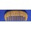 Vera wood pocket-comb, wide teeth