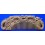 Carved Vera wood comb, dragon
